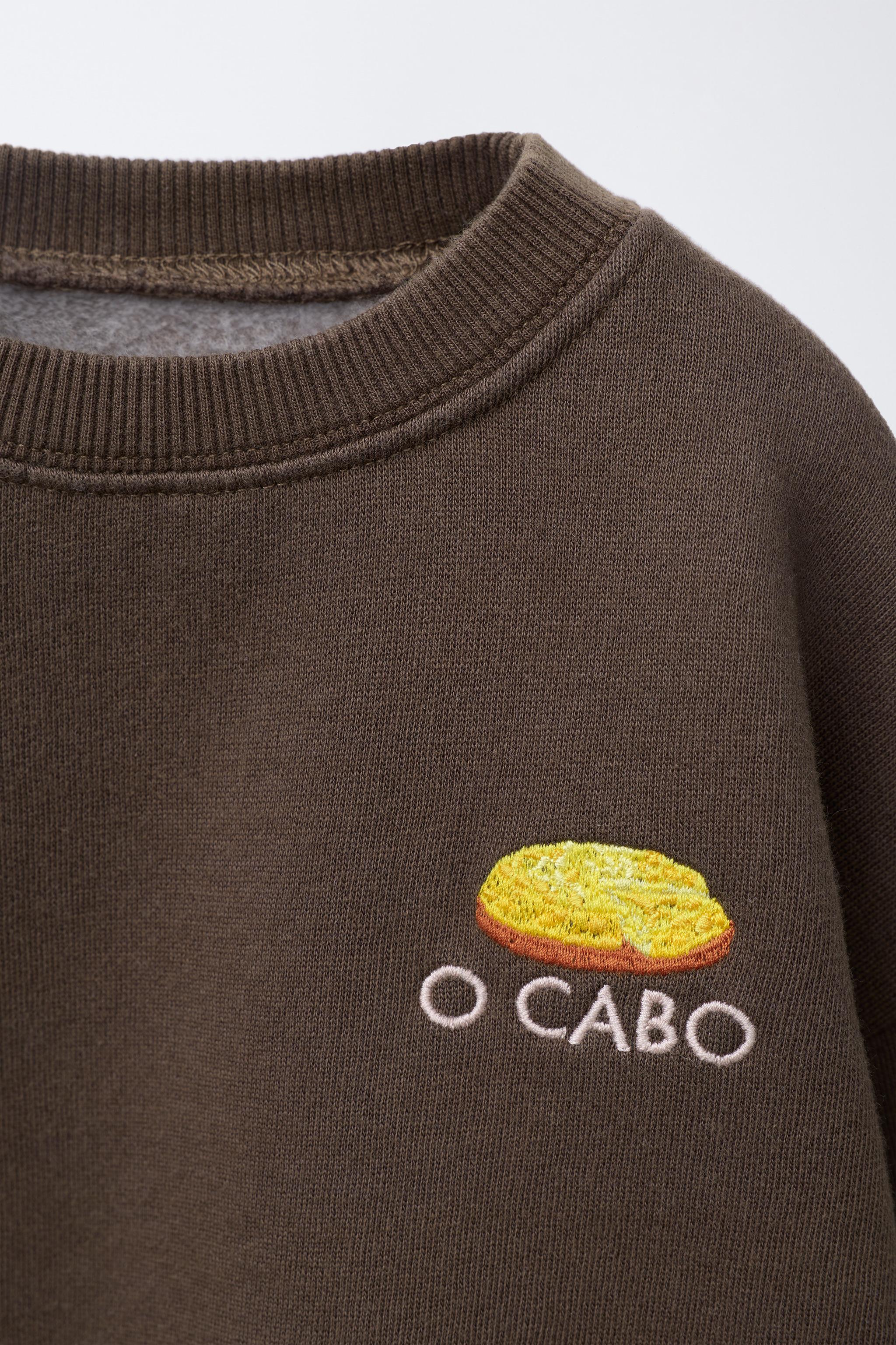 O CABO X ZARA RESTAURANT EMBROIDERED SWEATSHIRT